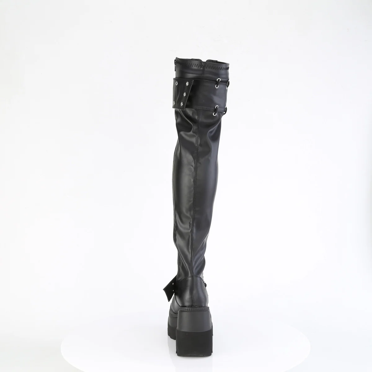SHAKER-325  Black Vegan Leather - Image 4