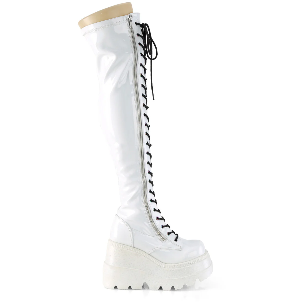 SHAKER-374 White Hologram Stretch Patent - Image 5