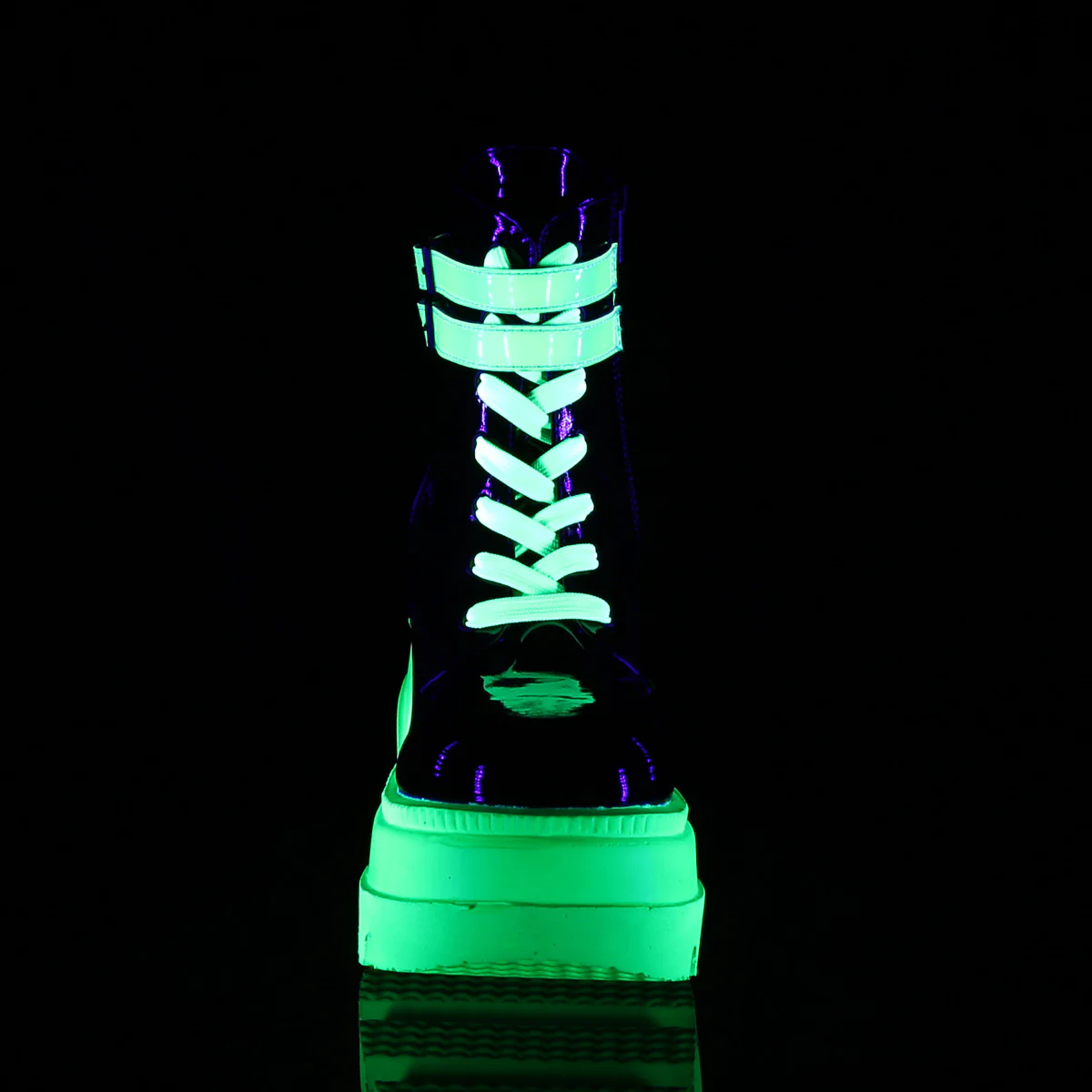 SHAKER-52  Black Patent-UV Neon Green - Image 2