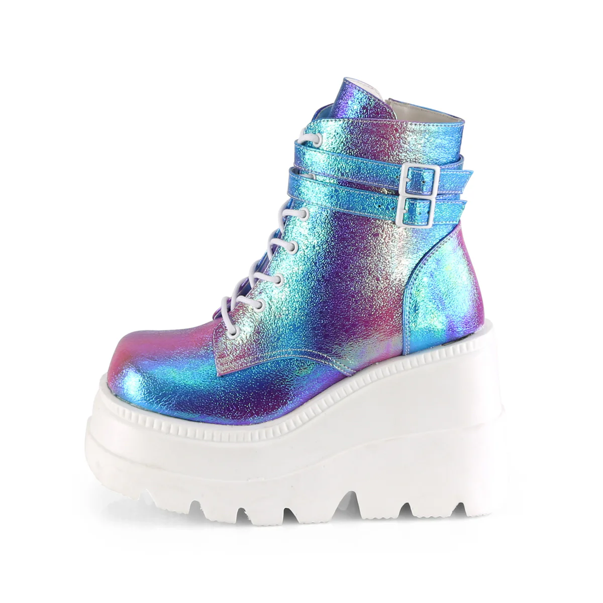 SHAKER-52  Purple Multi Iridescent Vegan Leather - Image 3