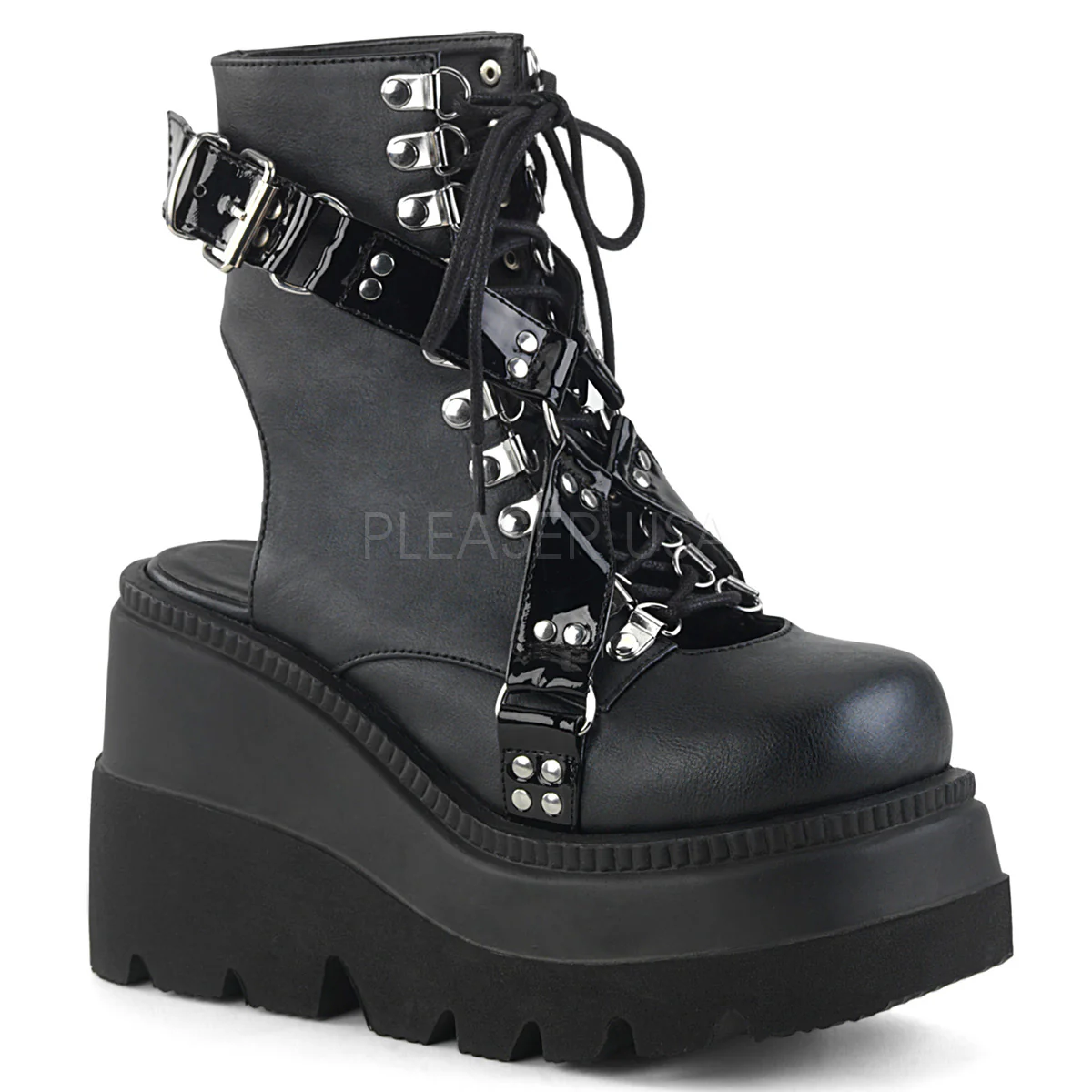 SHAKER-56 Black Vegan Leather-Patent