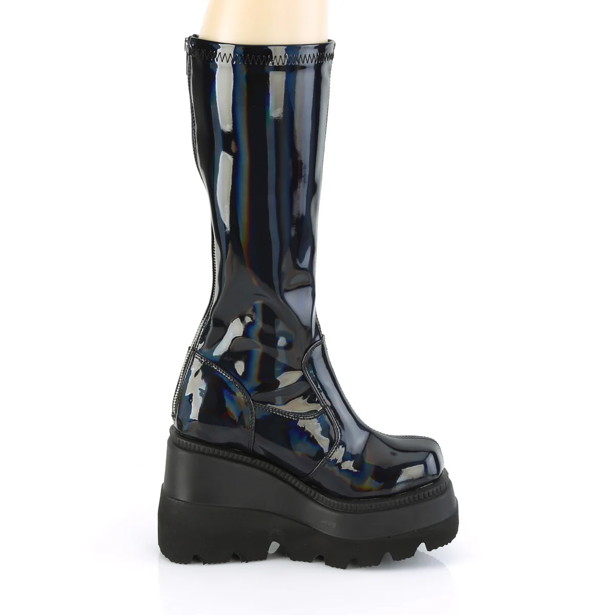 SHAKER-65  Stretch Black Patent Hologram - Image 5