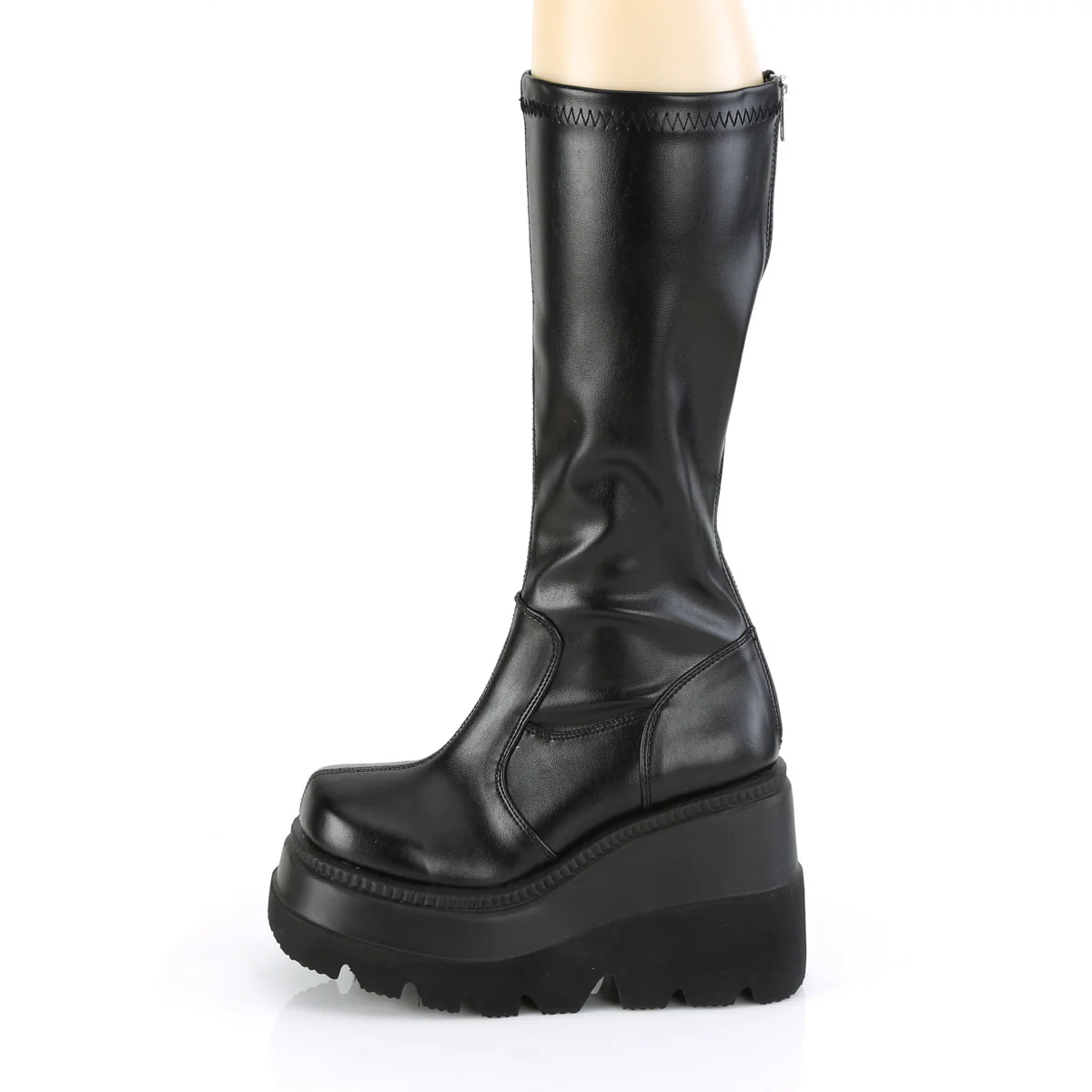 SHAKER-65 Black Stretch Vegan Leather - Image 3