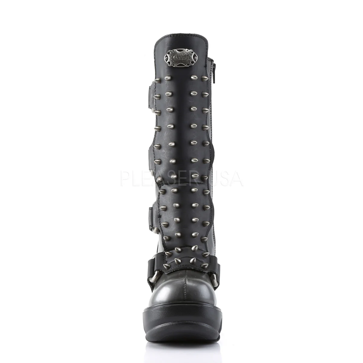 SINISTER-202  Dark Gray-Black Vegan Leather - Image 2
