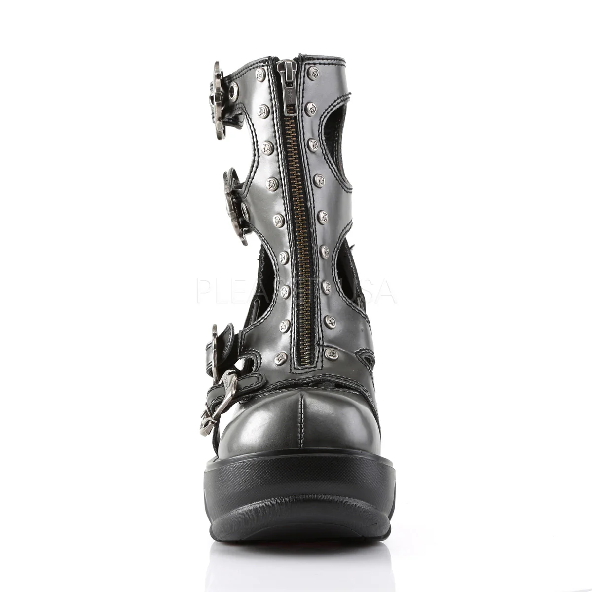 SINISTER-61  Dark Gray-Black Vegan Leather - Image 2