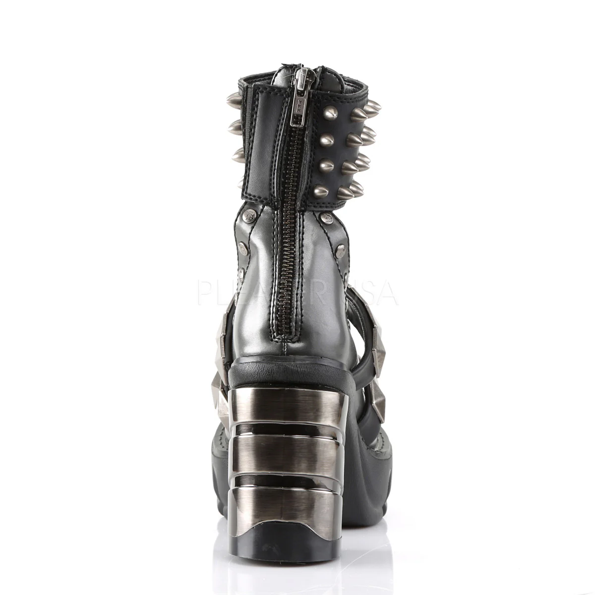 SINISTER-62 Dark Gray-Black Vegan Leather - Image 4