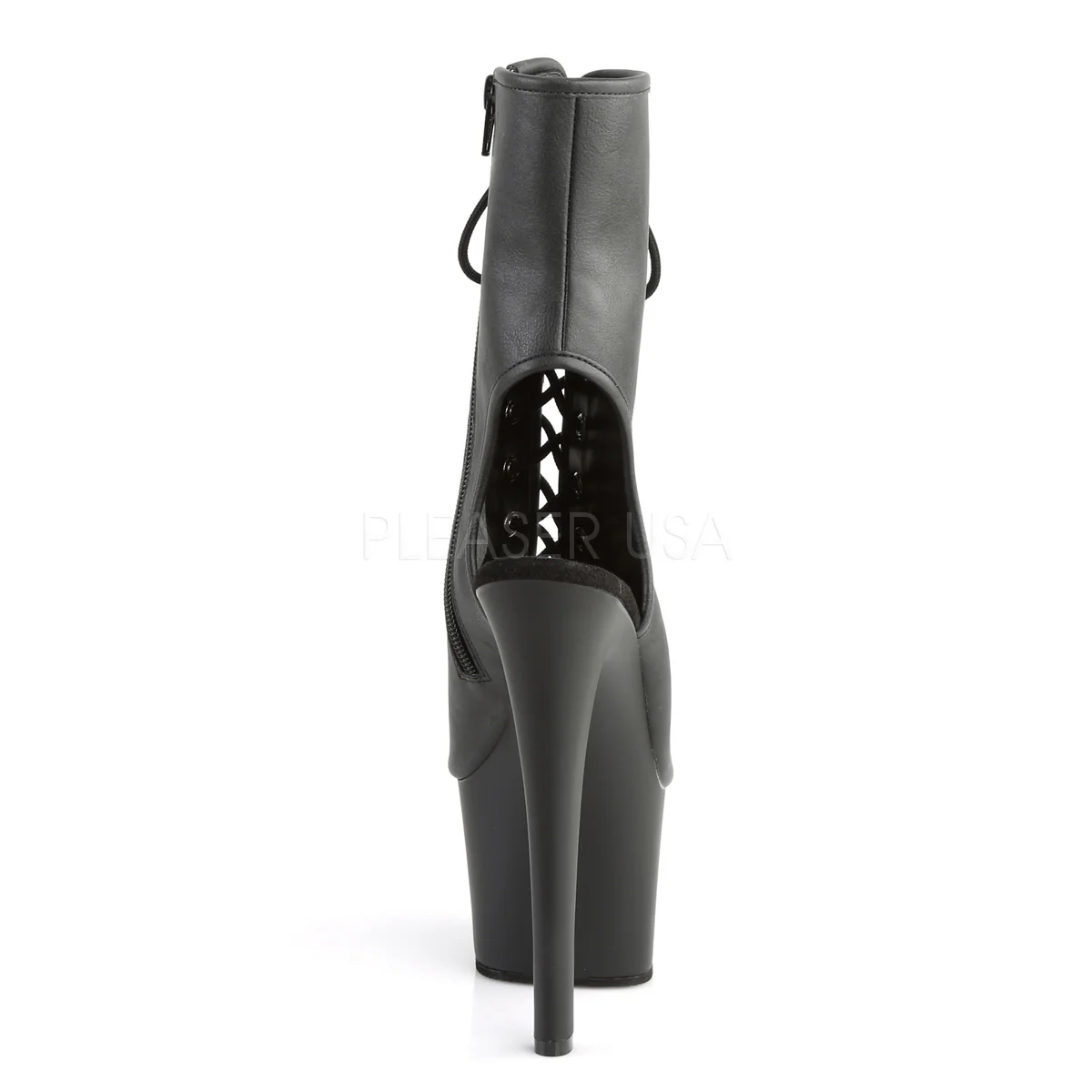 SKY-1016 Black Faux Leather/Black Matte - Image 4