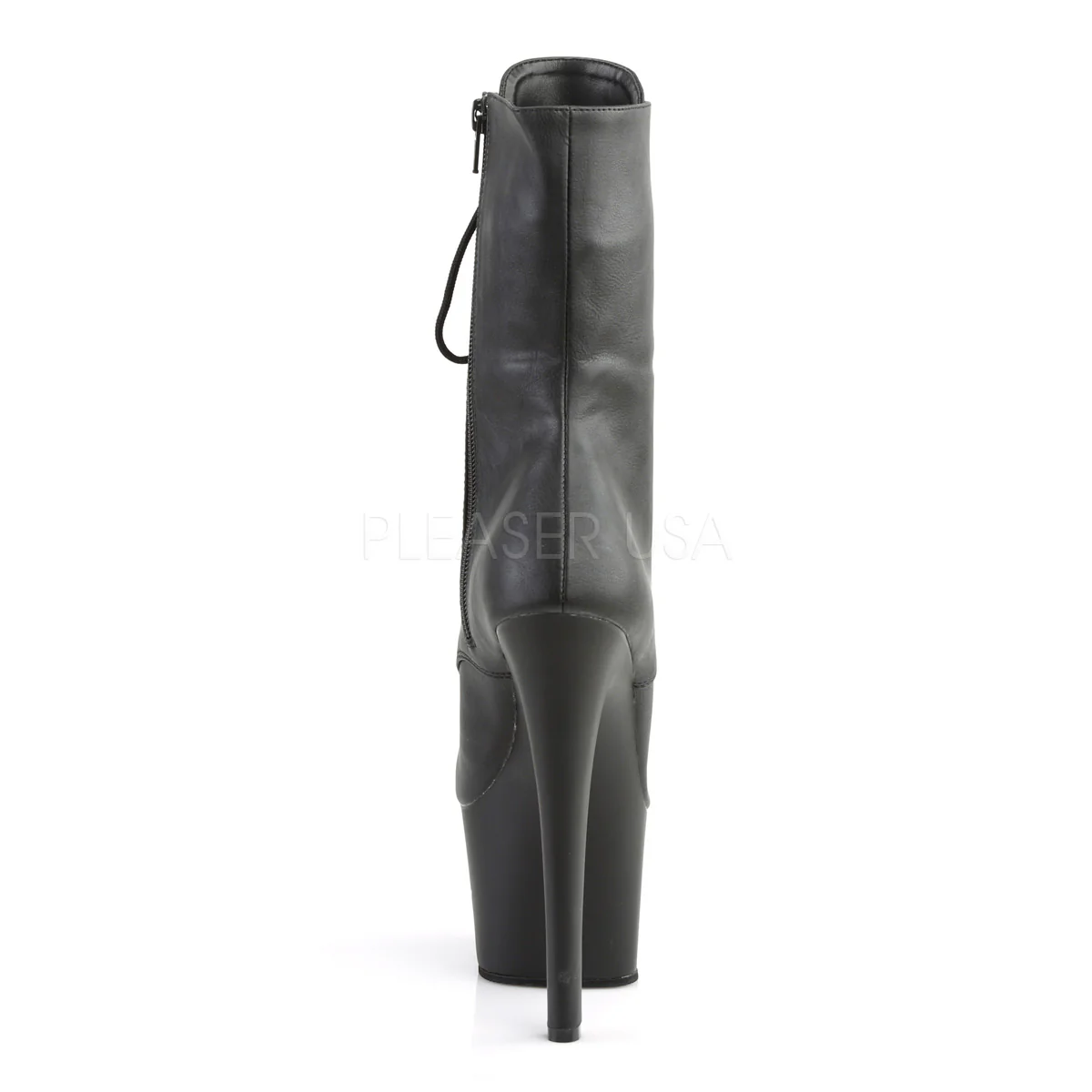 SKY-1020 Black Faux Leather/Black Matte - Image 4