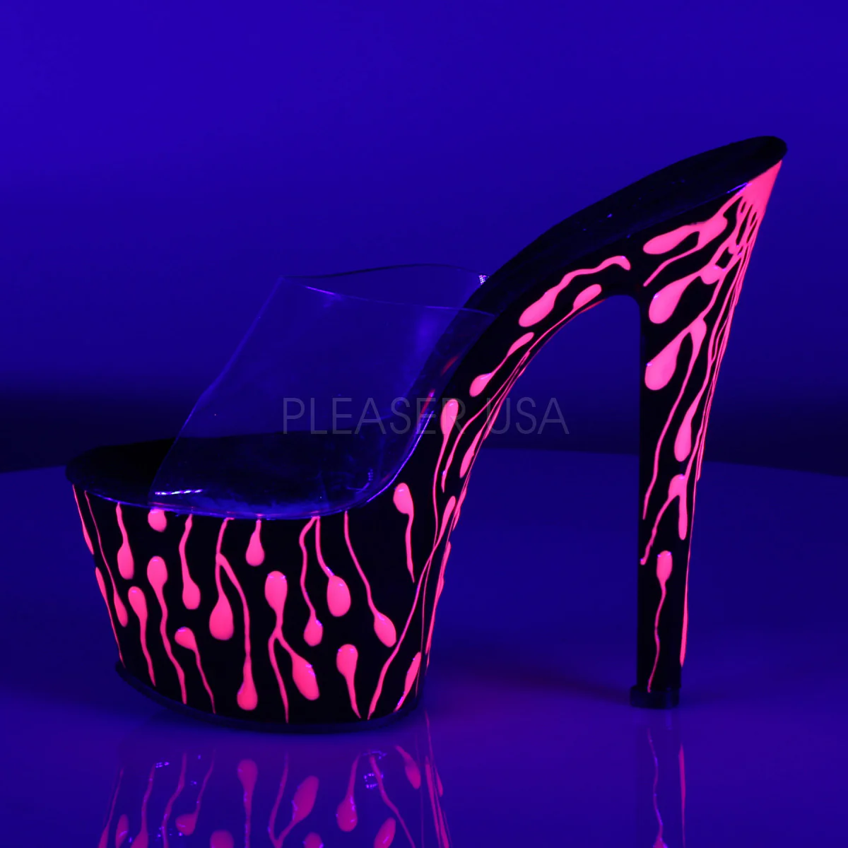 SKY-301-5  Clear/Black-Neon Hot Pink - Image 3