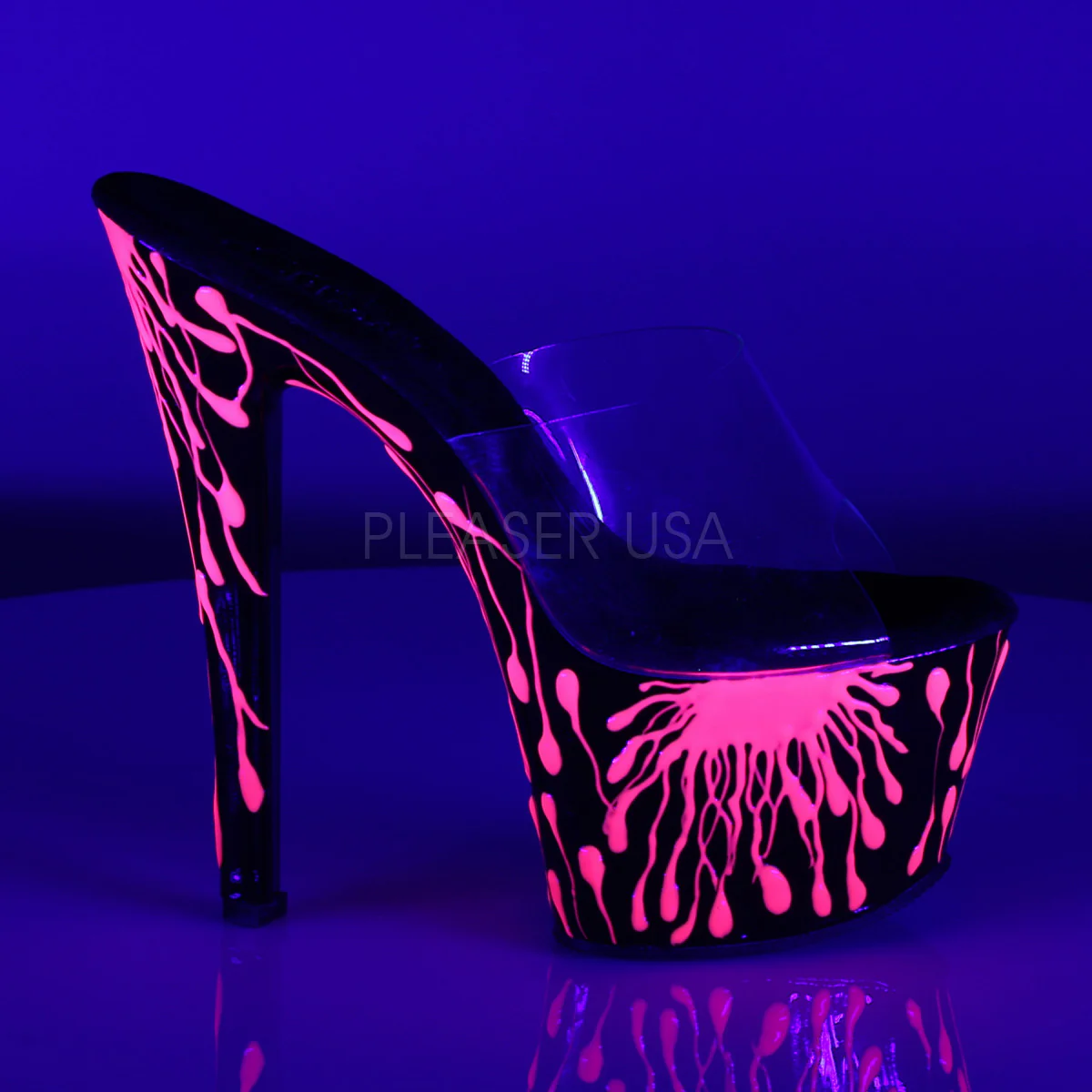 SKY-301-5  Clear/Black-Neon Hot Pink - Image 5