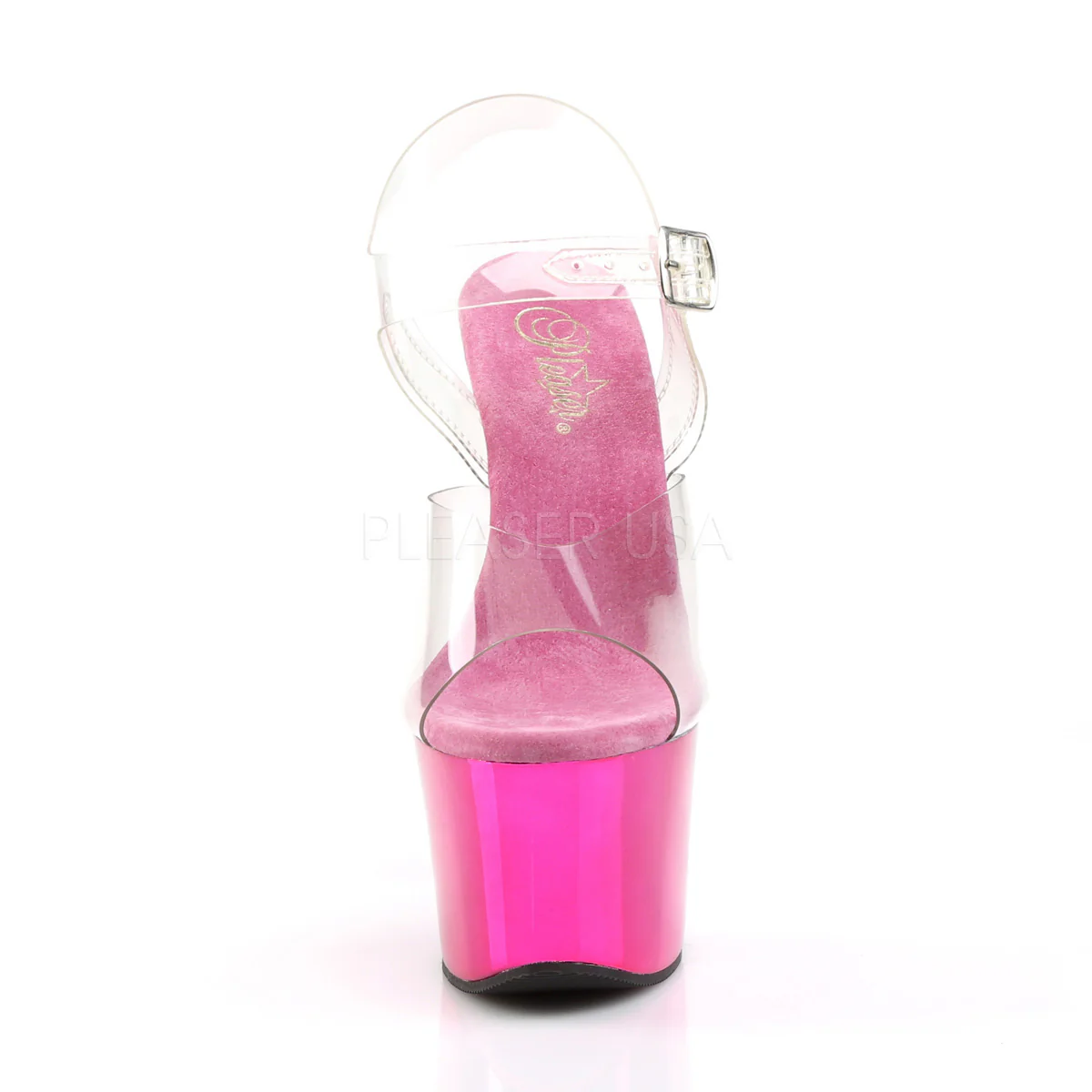 SKY-308  Clear/Hot Pink Chrome - Image 2