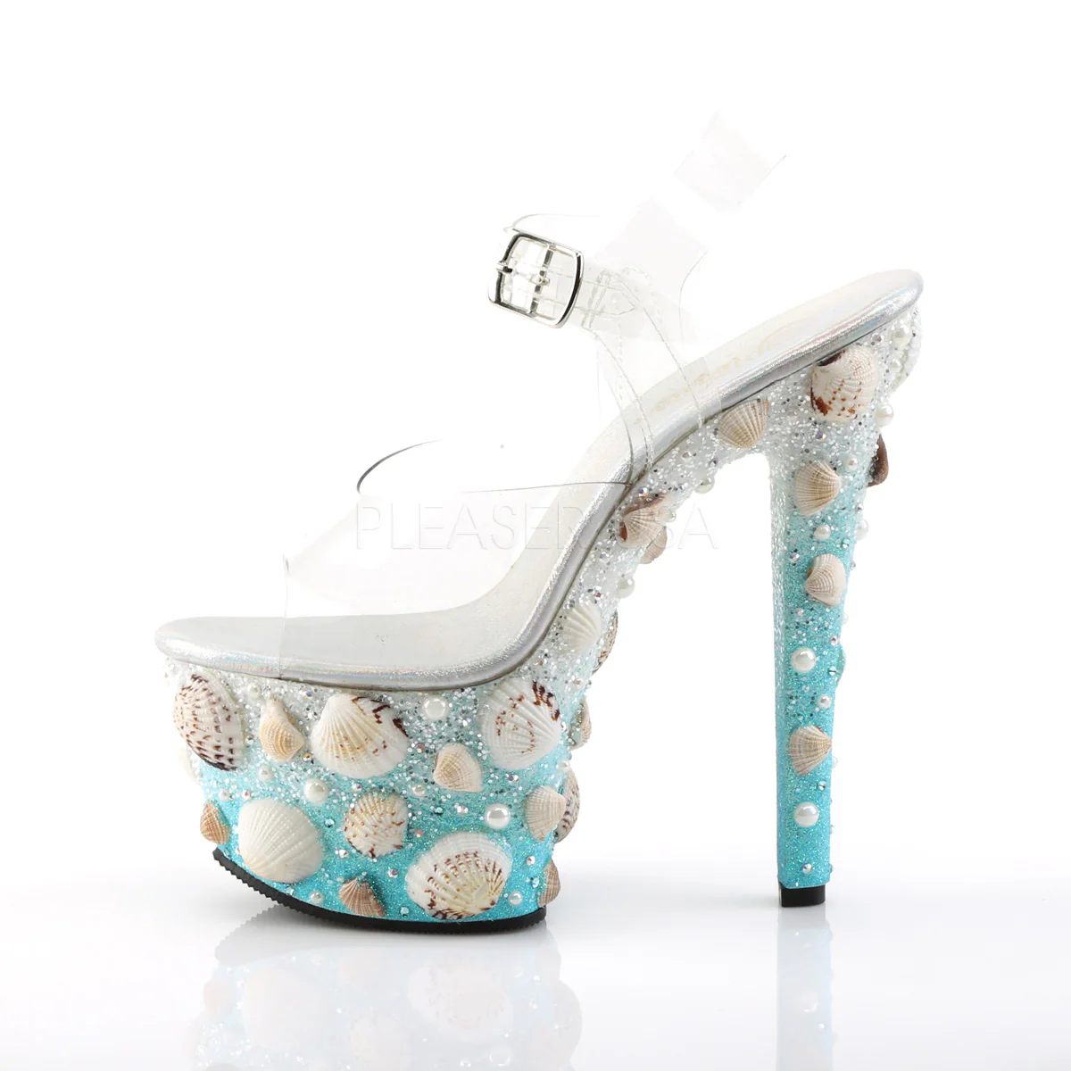 SKY-308MERMD  Clear/Light Blue Glitters - Image 3