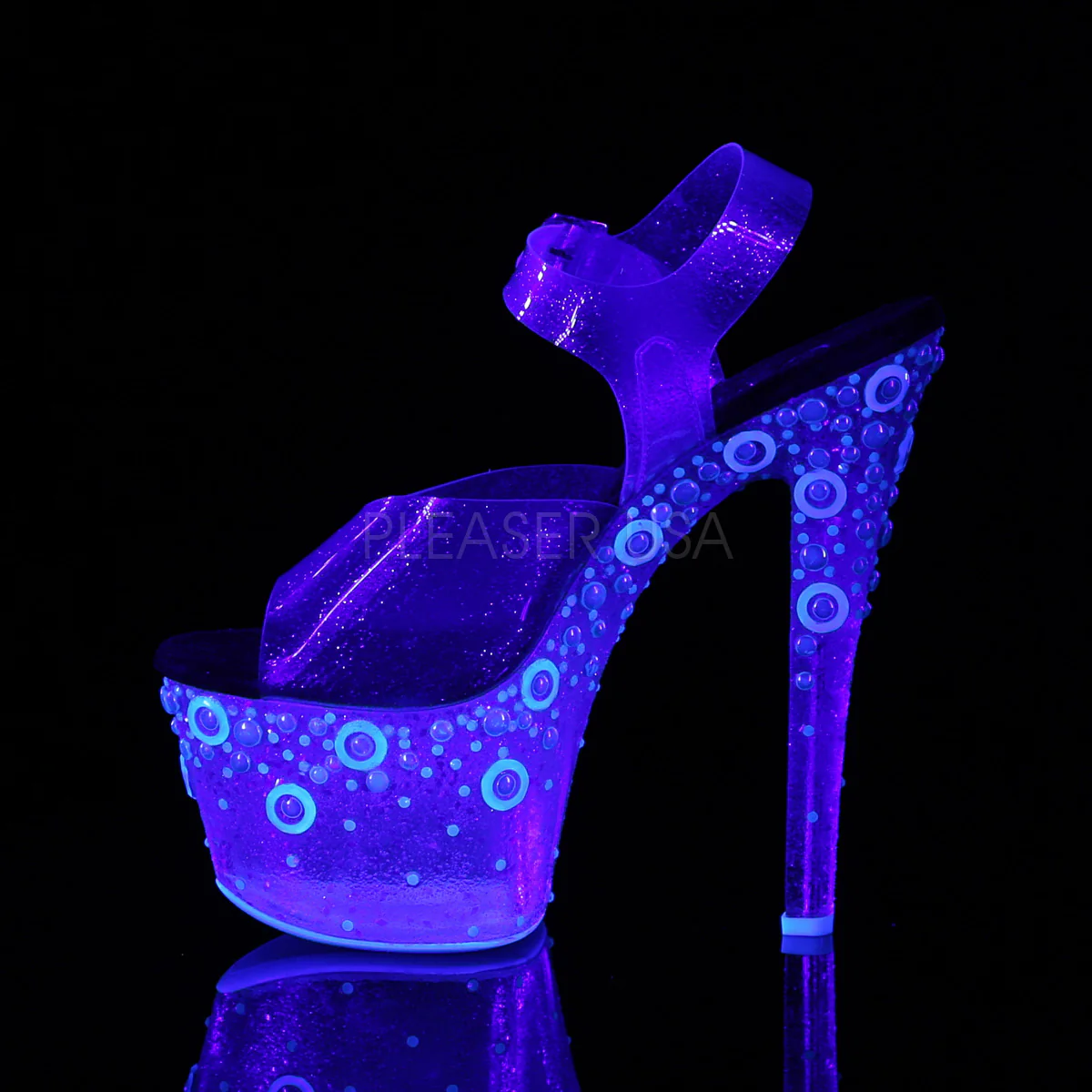SKY-308UVMG Blue Tinted TPU/Neon Blue - Image 3