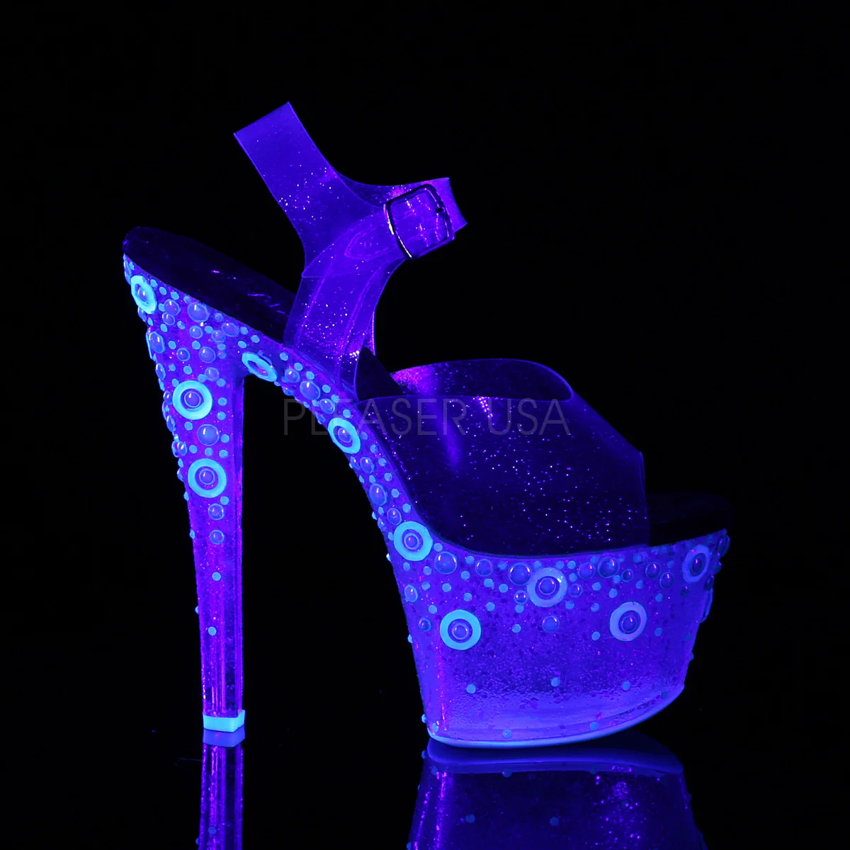 SKY-308UVMG Blue Tinted TPU/Neon Blue - Image 5