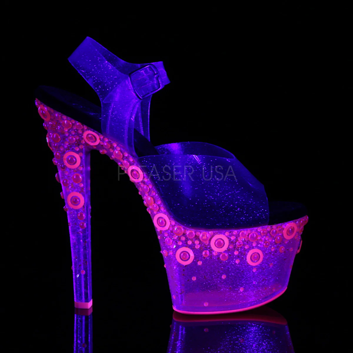 SKY-308UVMG Pink Tinted TPU/Neon Pink - Image 5