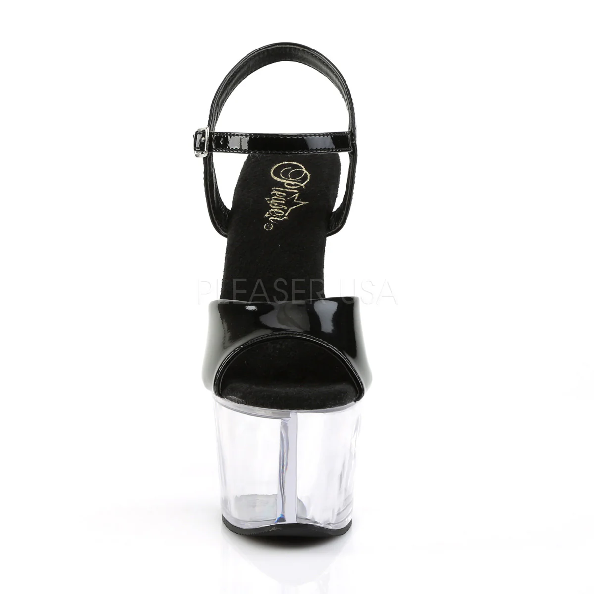 SKY-309  Black Patent/Clear - Image 2