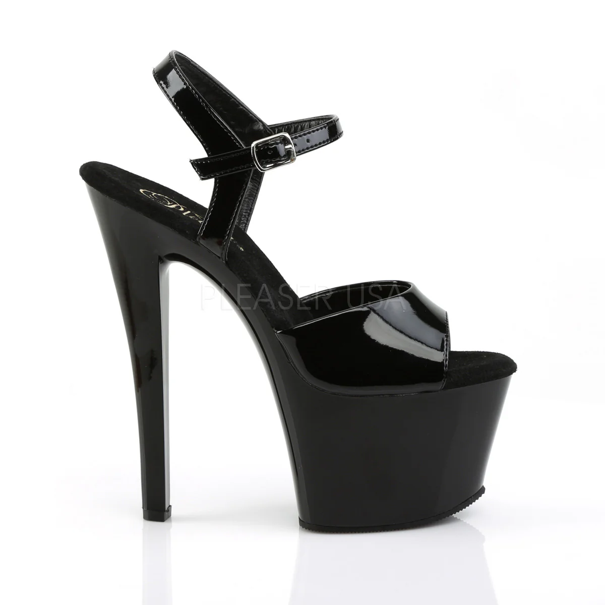 SKY-309  Black Patent/Black - Image 5