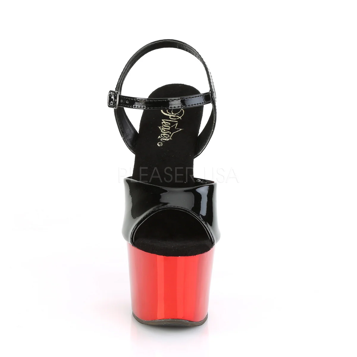 SKY-309  Black Patent/Red Chrome - Image 2