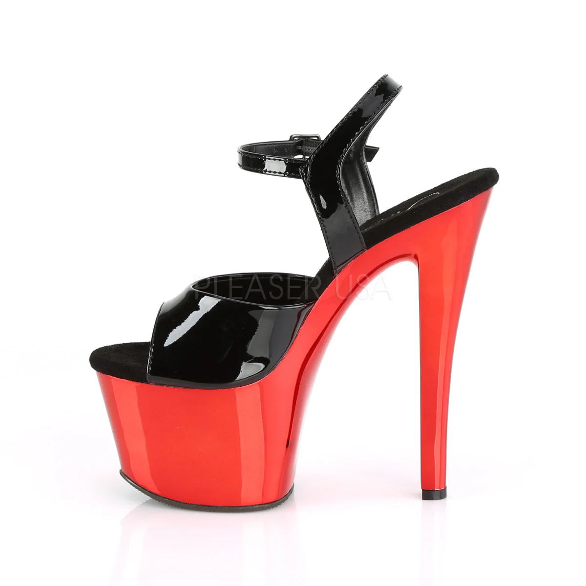 SKY-309  Black Patent/Red Chrome - Image 3