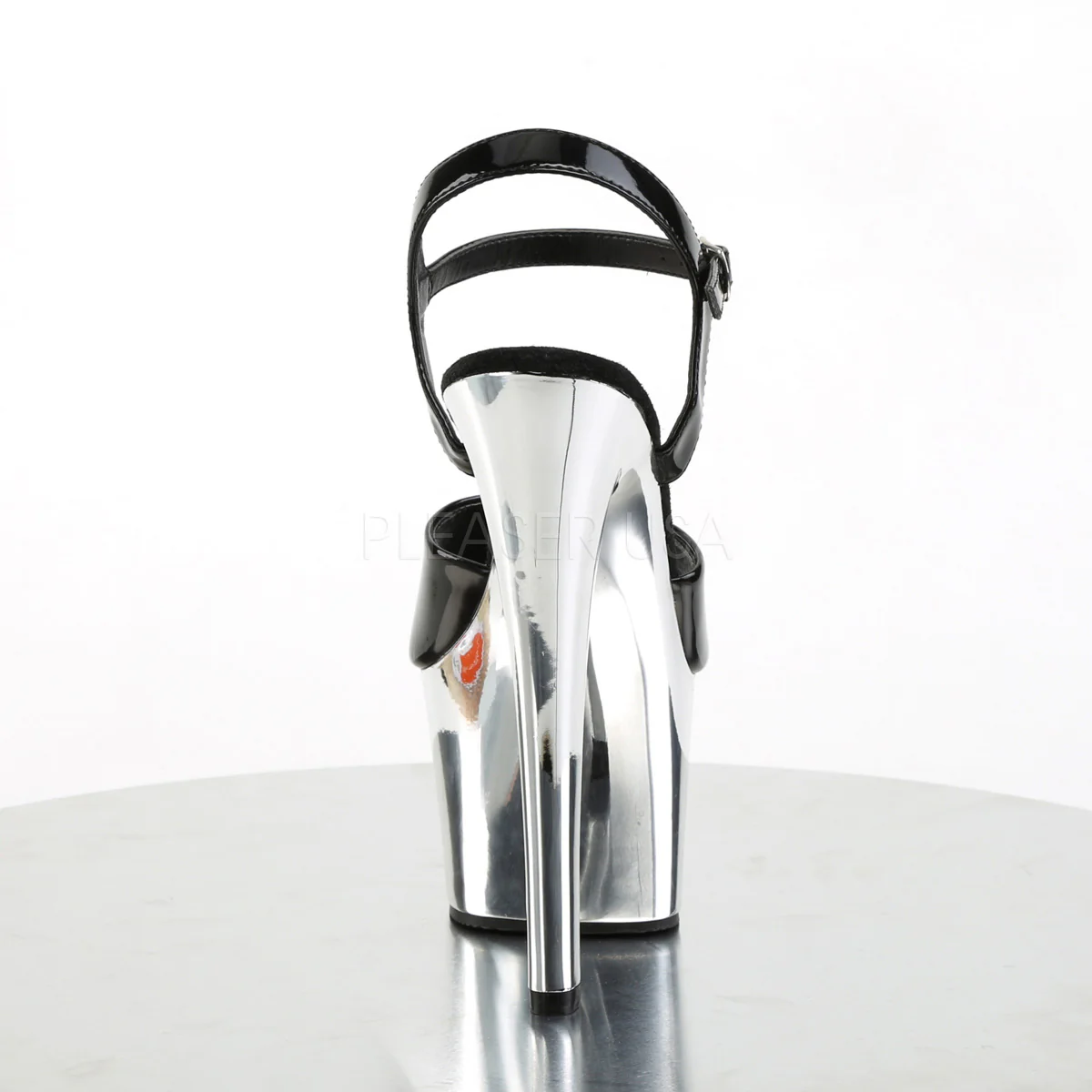 SKY-309 Black Patent/Silver Chrome - Image 4