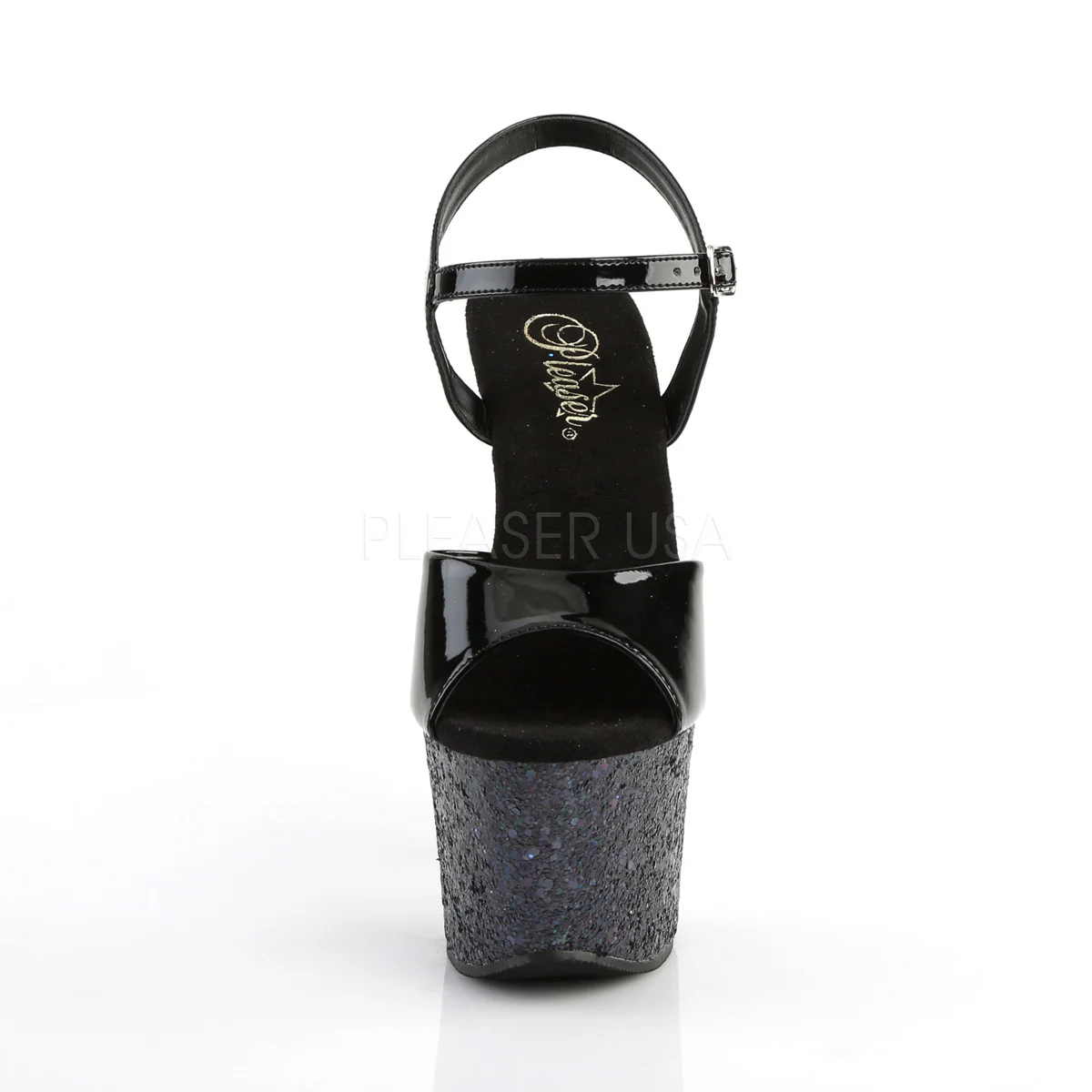 SKY-309LG Black Patent/Black Multi Glitter - Image 2