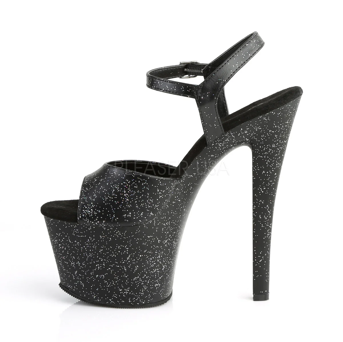 SKY-309MMG Black Faux Leather/Black Matte - Image 3