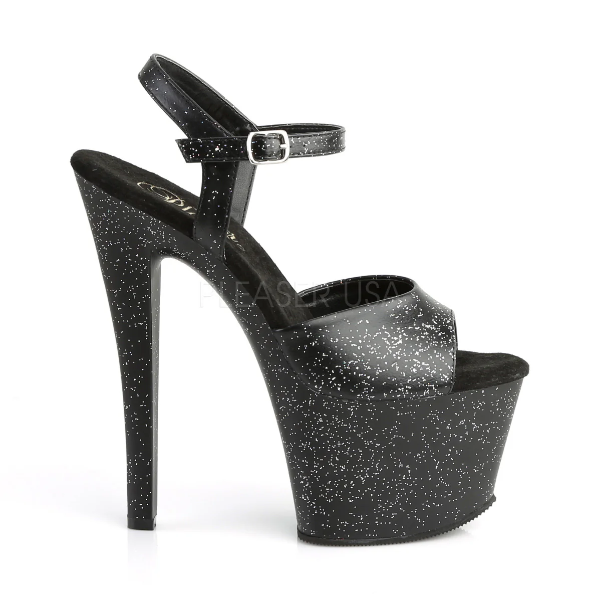 SKY-309MMG Black Faux Leather/Black Matte - Image 5