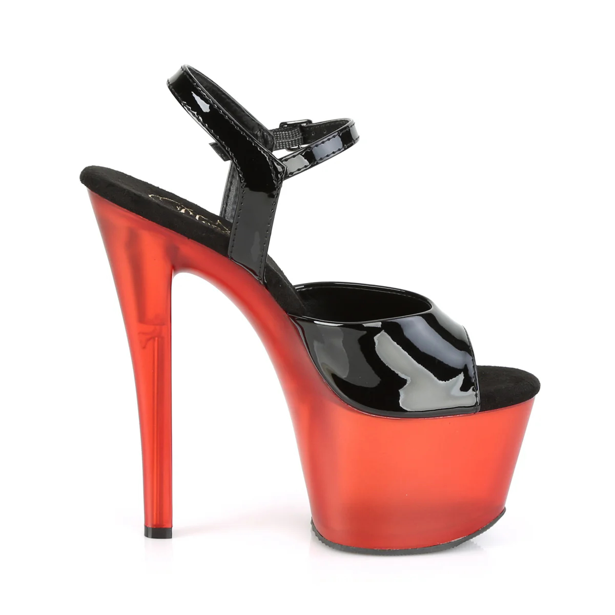 SKY-309T  Black Patent/Frosted Red - Image 5