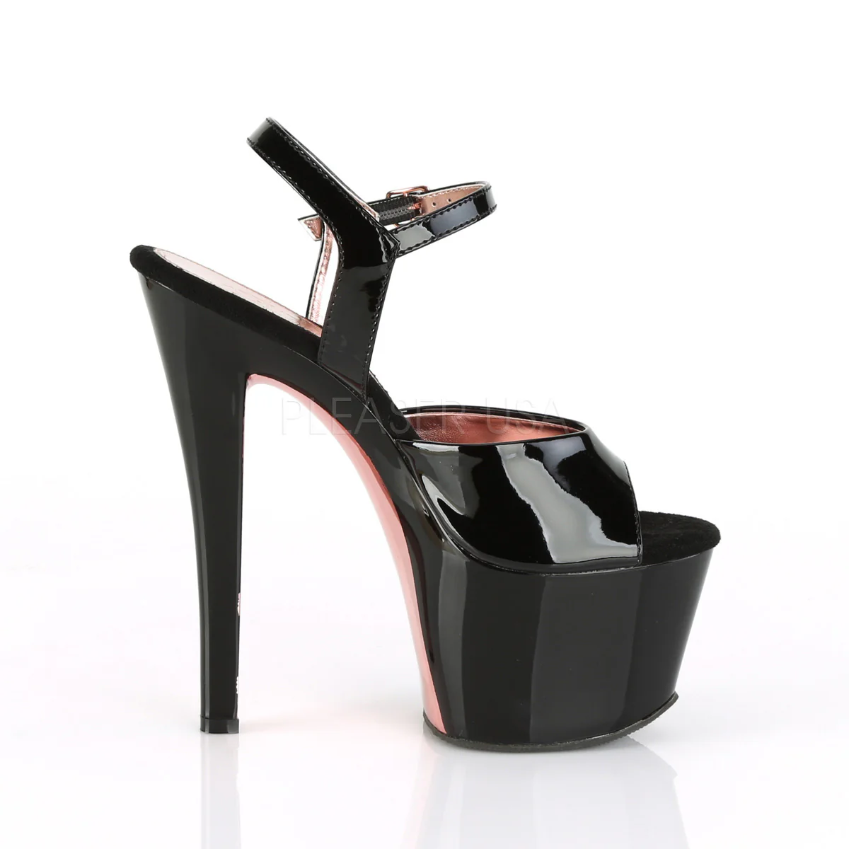 SKY-309TT Black Patent/Black-Rose Gold Chrome - Image 5