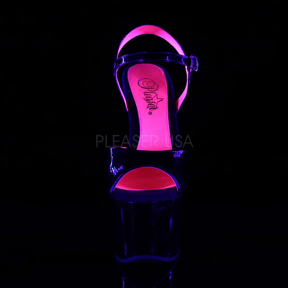 SKY-309TT  Black Patent/Black-Neon Hot Pink - Image 2