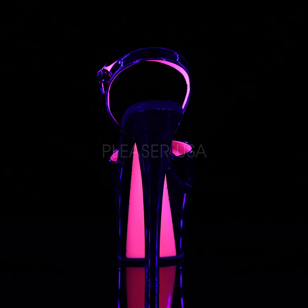 SKY-309TT  Black Patent/Black-Neon Hot Pink - Image 4