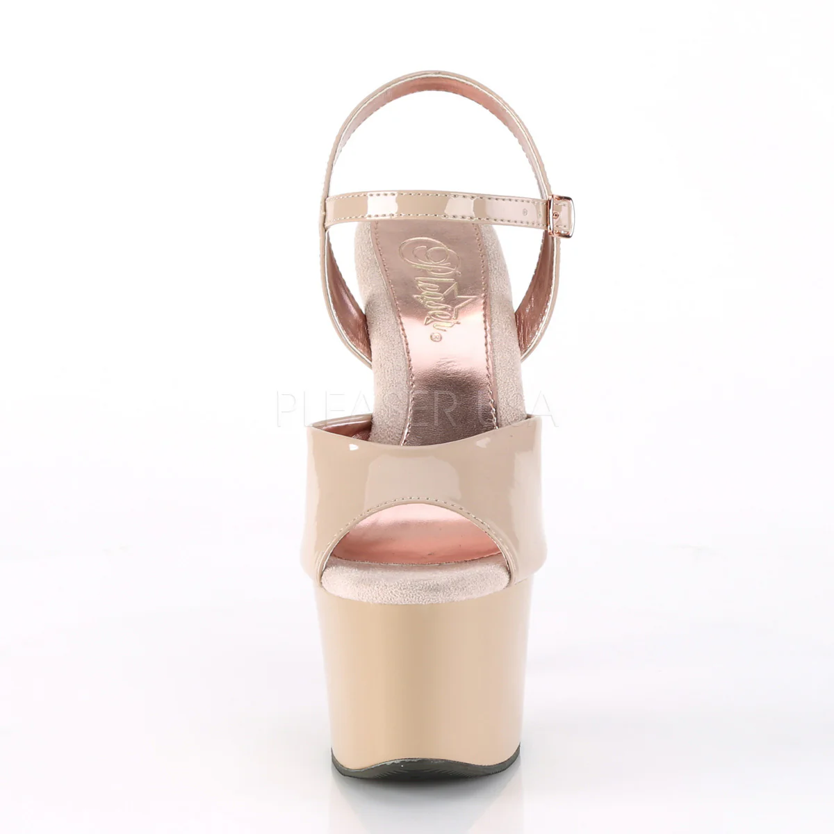 SKY-309TT Nude Patent/Nude-Rose Gold Chrome - Image 2