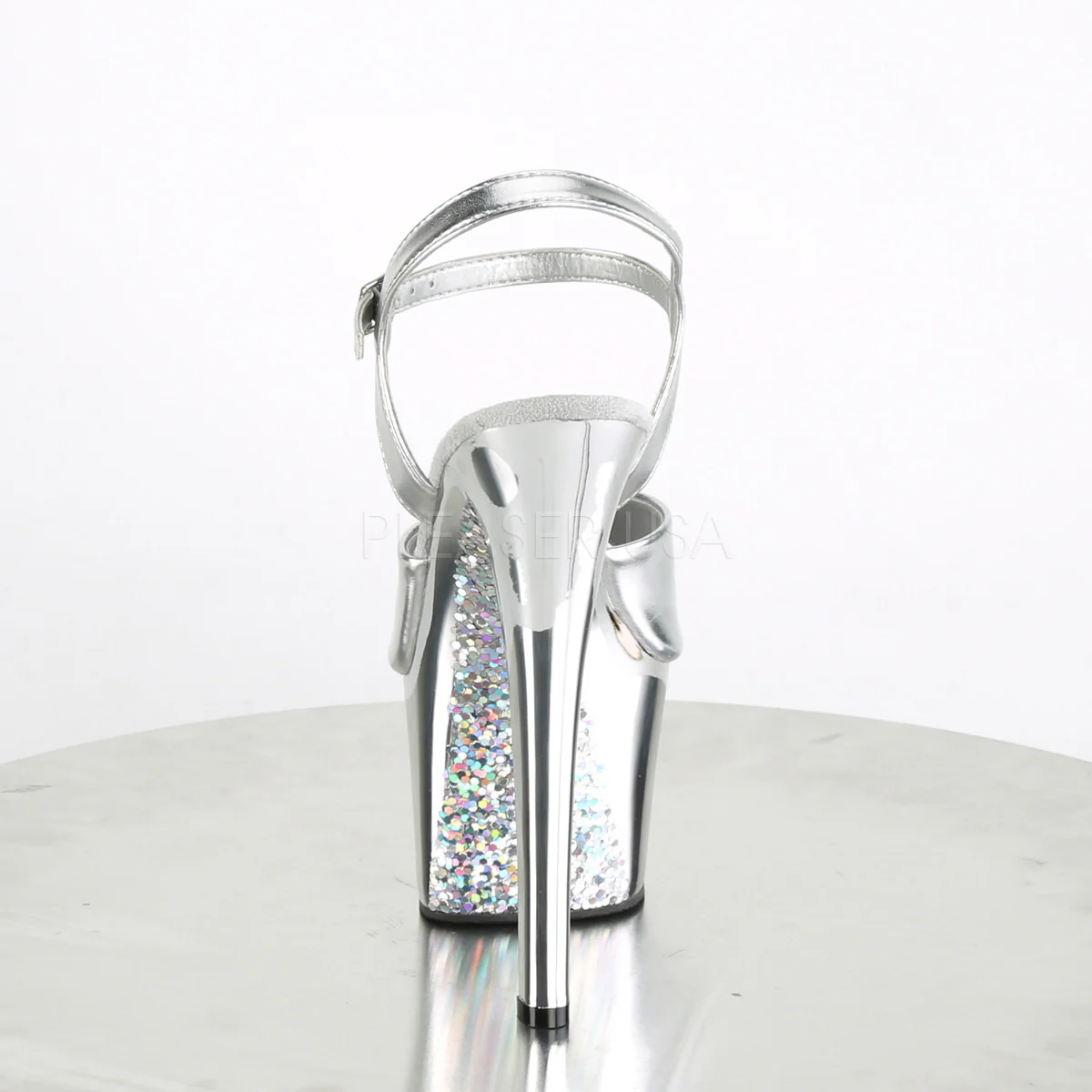 SKY-309TTG Silver Metallic Pu/Silver Chrome-Glitter - Image 4