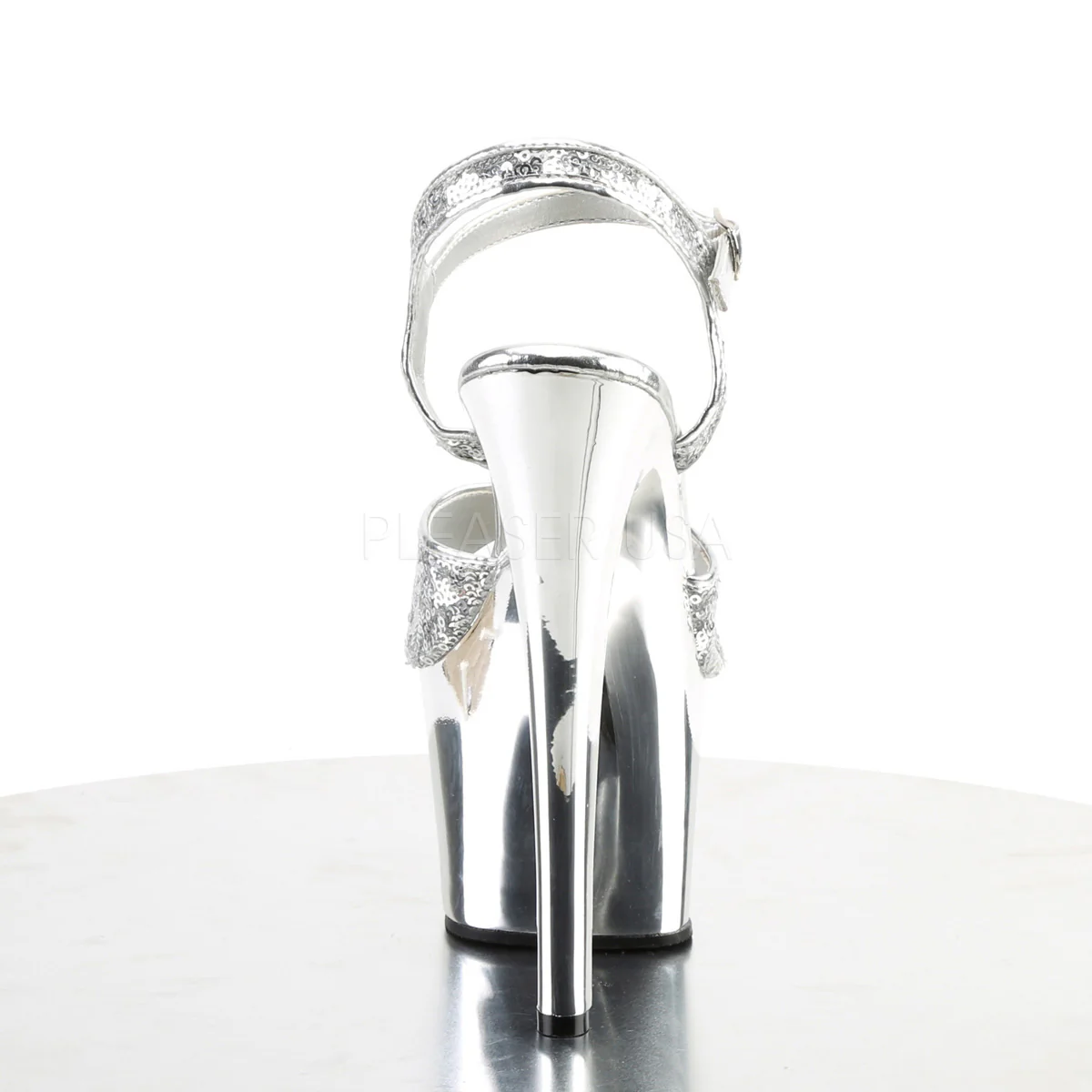 SKY-310SQ  Silver Sequins/Silver Chrome - Image 4