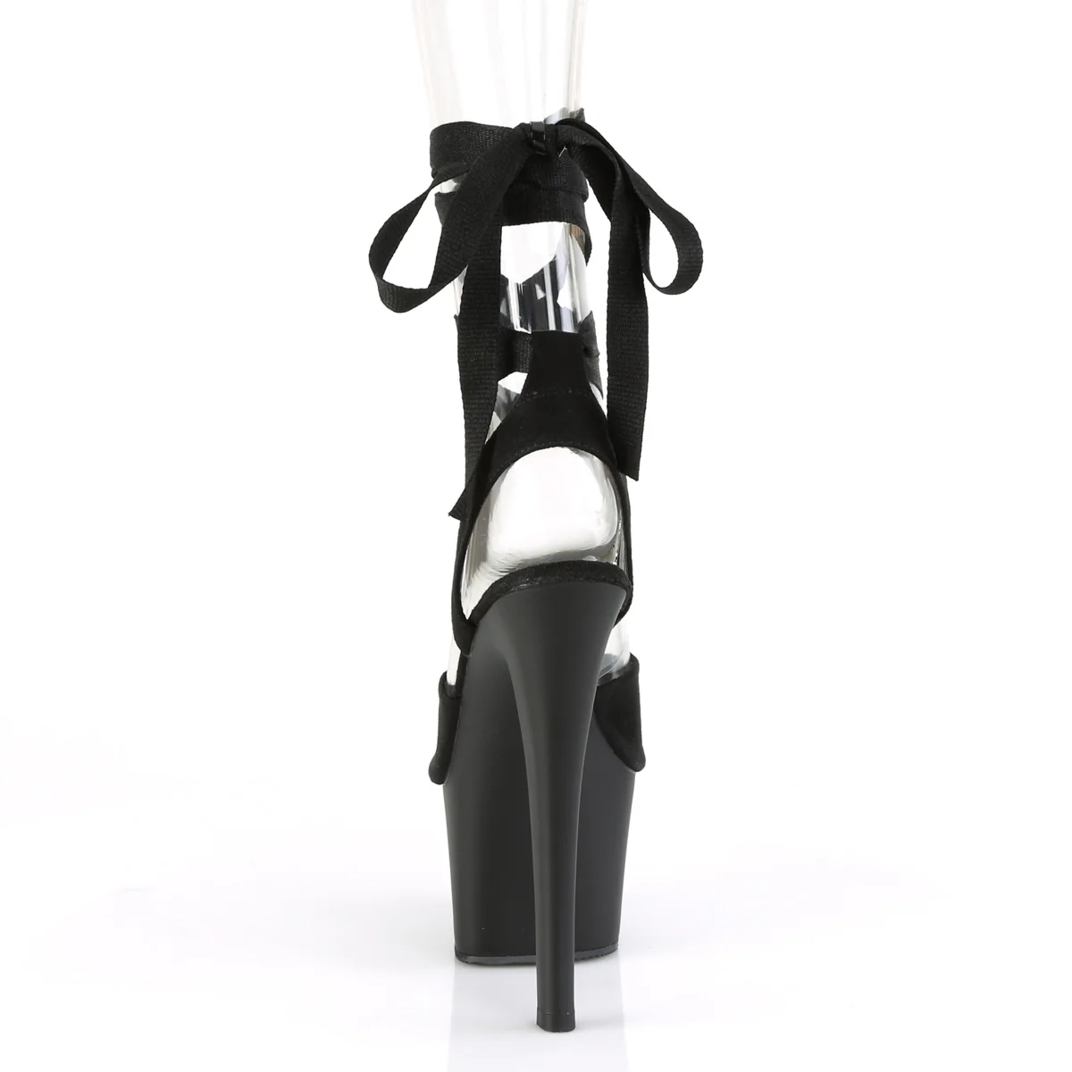 SKY-334  Black Faux Suede/Black Matte - Image 4