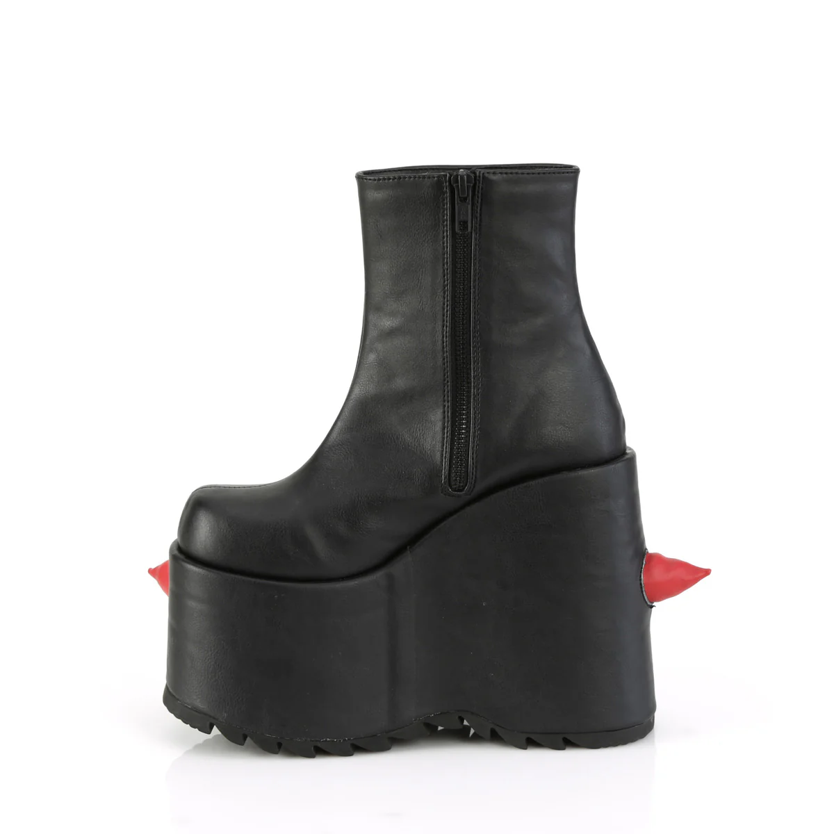 SLAY-77 Black-Red Vegan Leather - Image 3