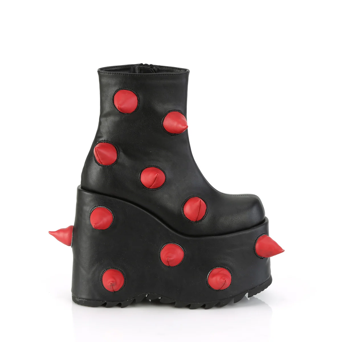 SLAY-77 Black-Red Vegan Leather - Image 5