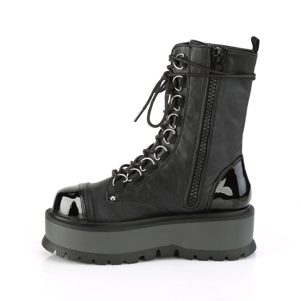 SLACKER-150 Black Vegan Leather-Patent - Image 3