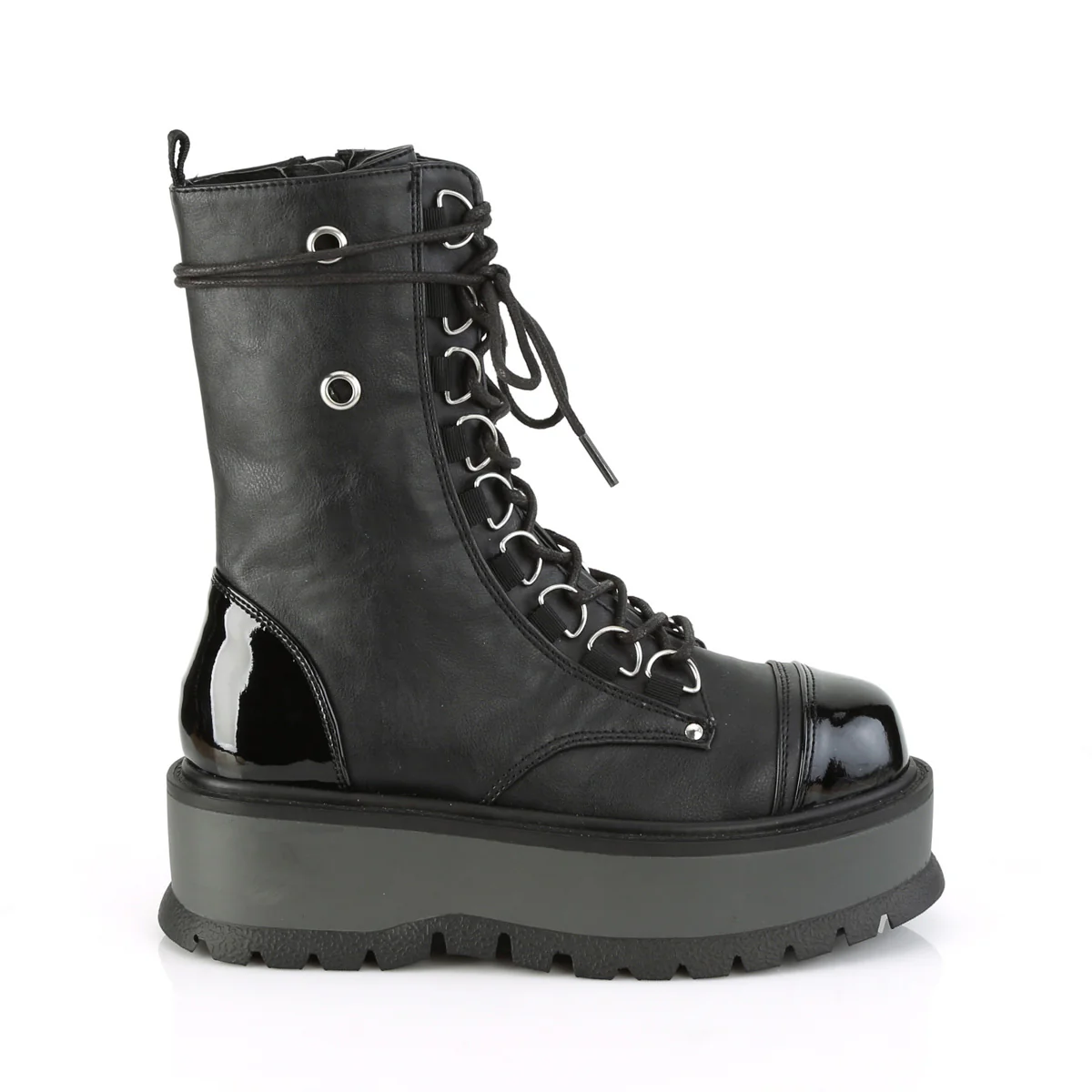 SLACKER-150 Black Vegan Leather-Patent - Image 5