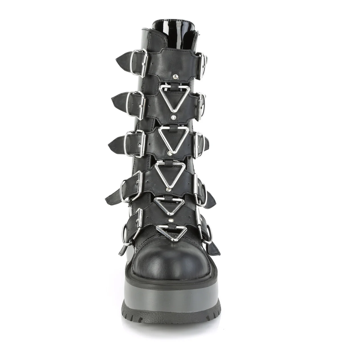 SLACKER-160  Black Patent-Vegan Leather - Image 2
