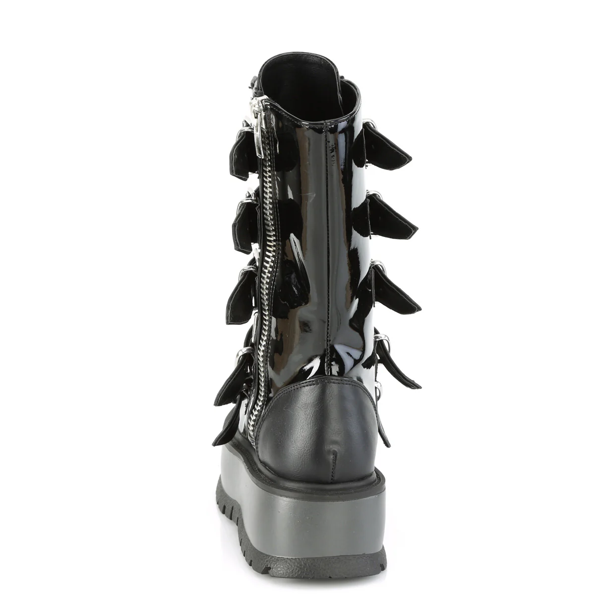 SLACKER-160  Black Patent-Vegan Leather - Image 4