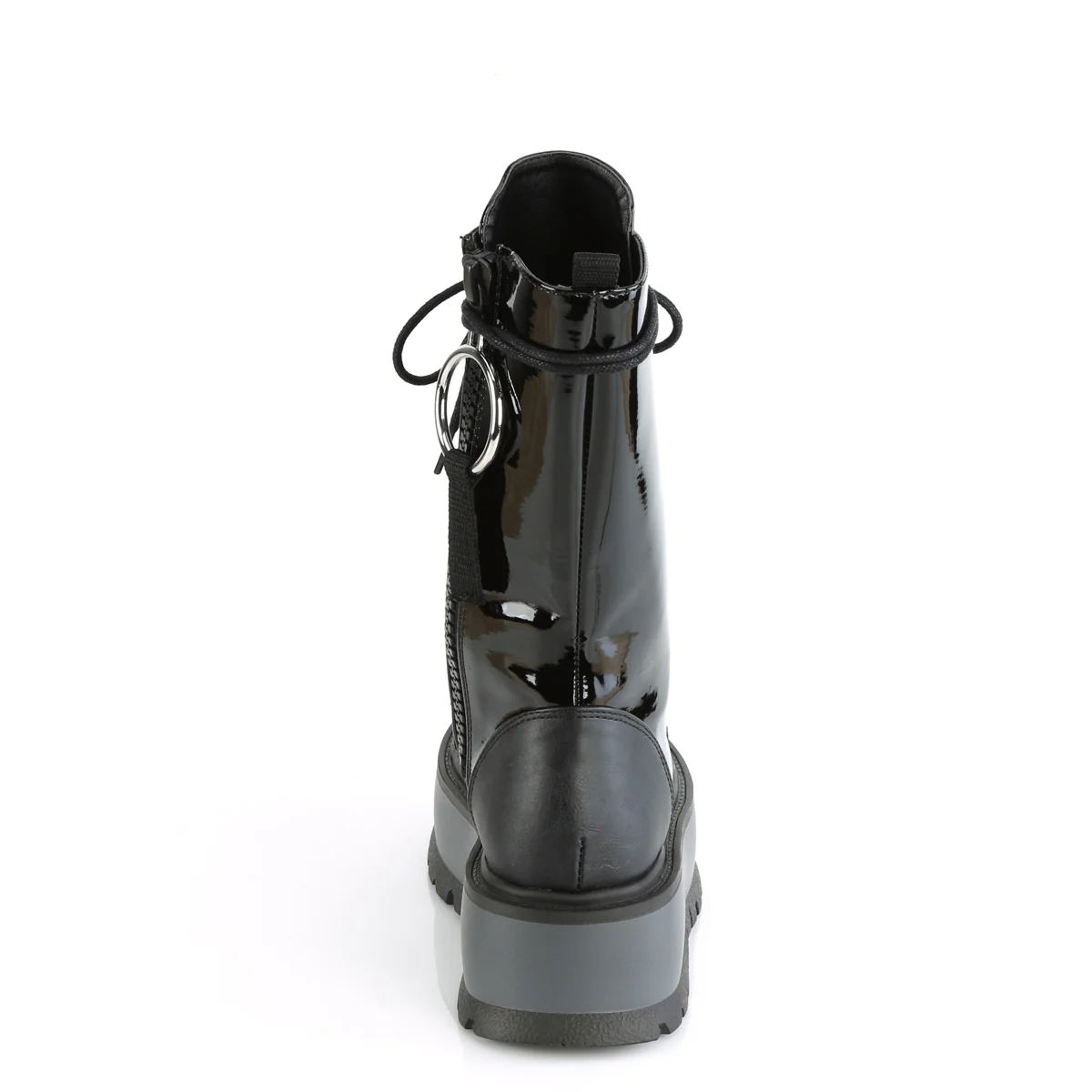SLACKER-220-1 Black Patent-Vegan Leather - Image 4