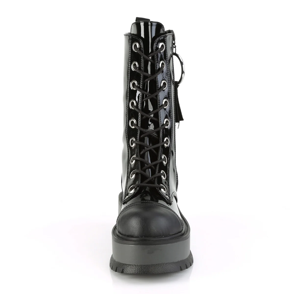 SLACKER-220 Black Patent-Vegan Leather - Image 2