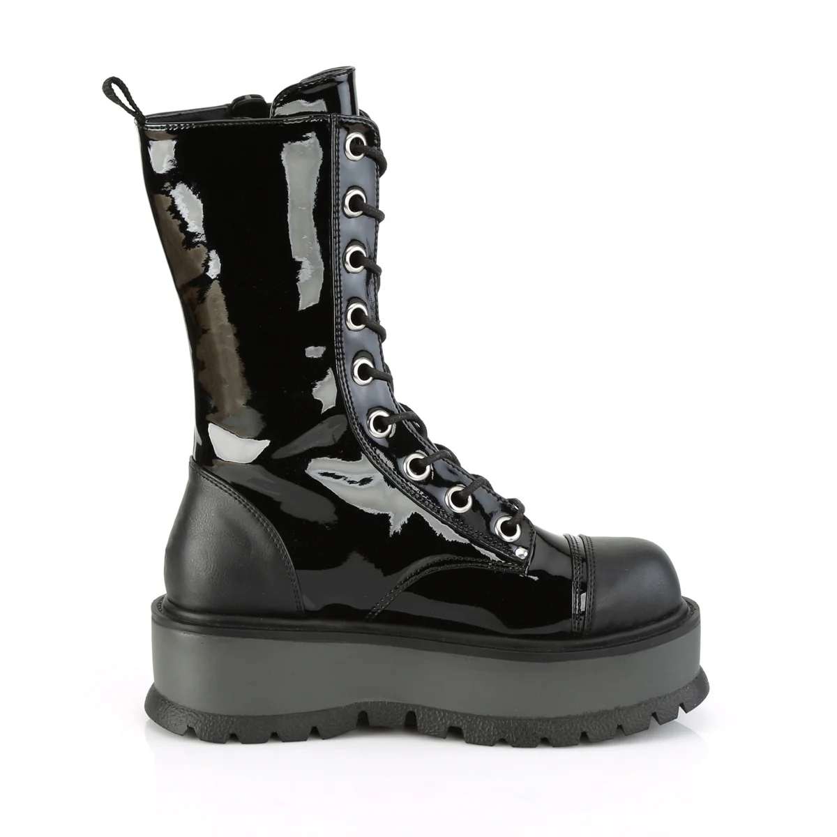 SLACKER-220 Black Patent-Vegan Leather - Image 5