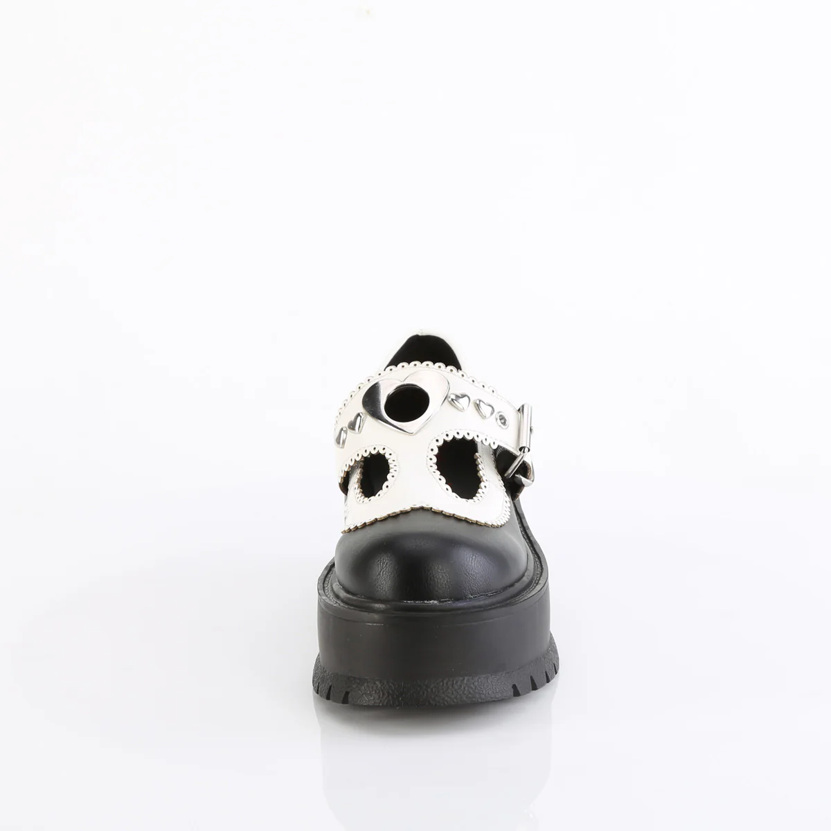 SLACKER-23 Black-White Vegan Leather - Image 2