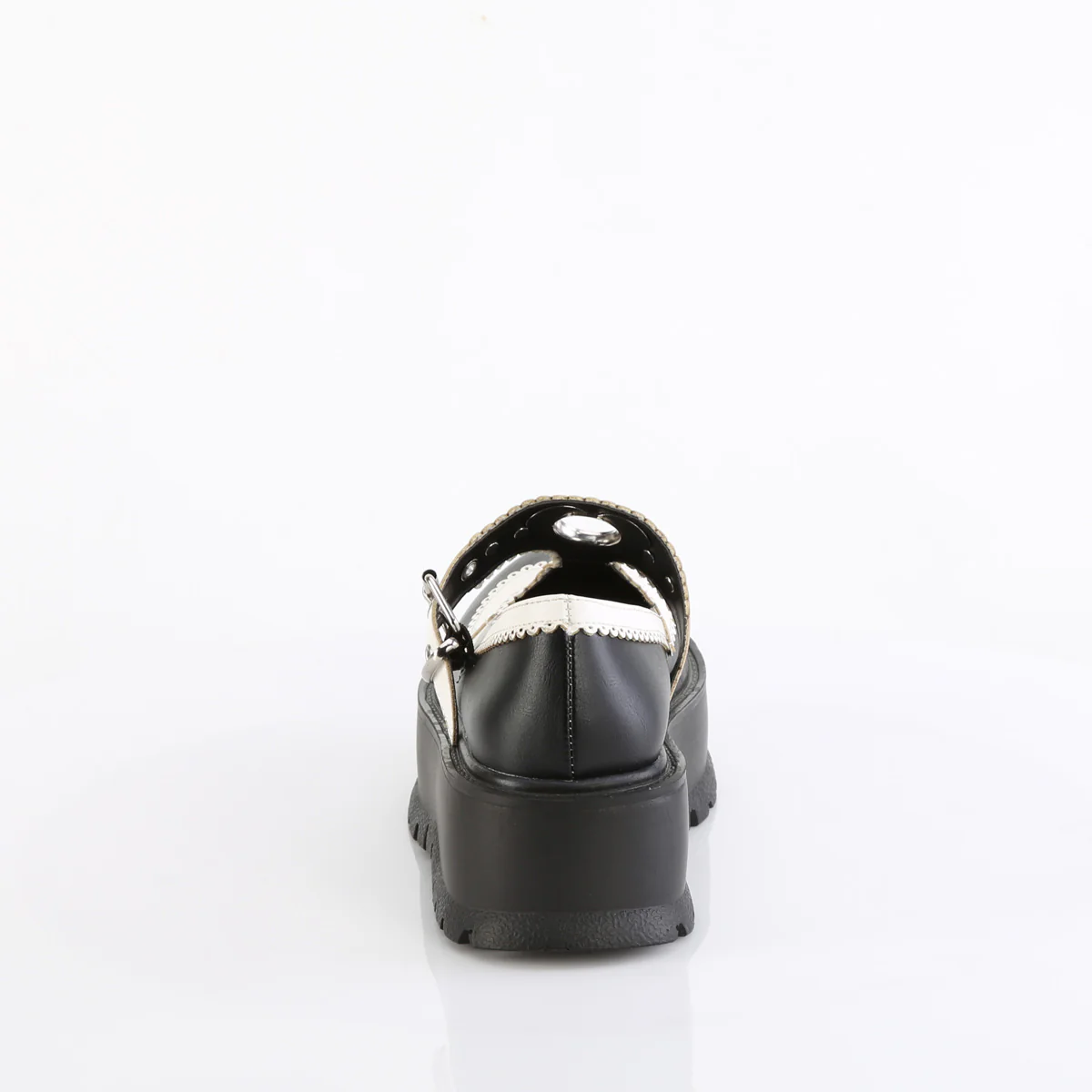 SLACKER-23 Black-White Vegan Leather - Image 4