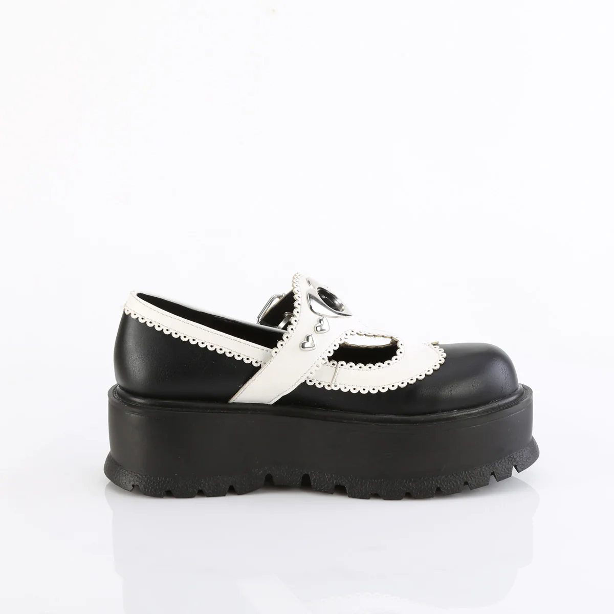 SLACKER-23 Black-White Vegan Leather - Image 5