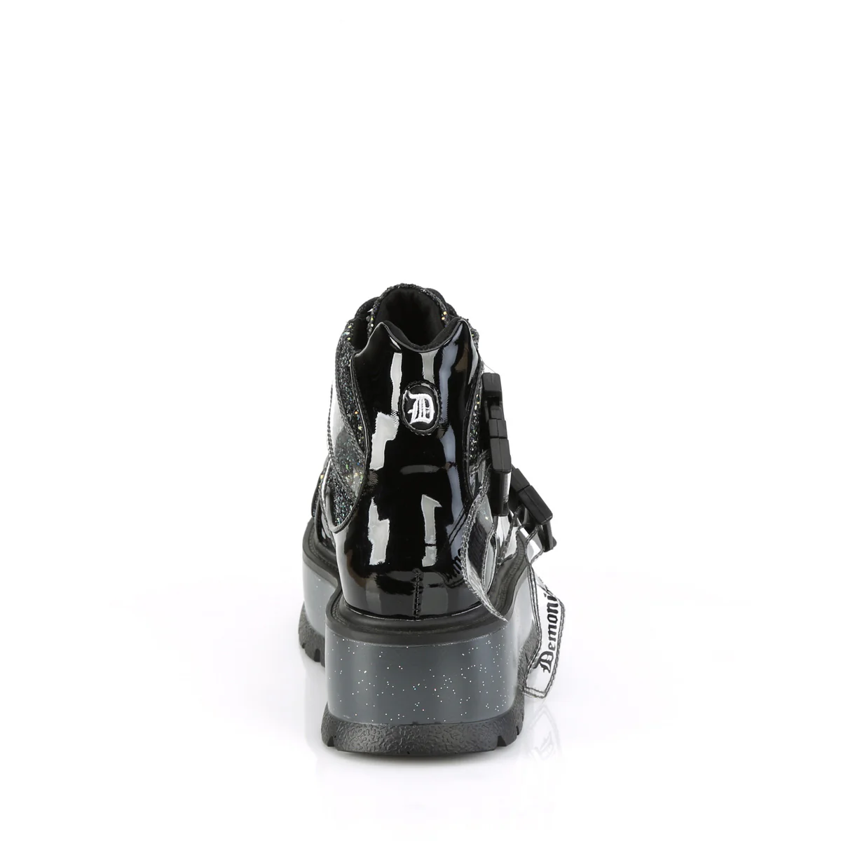 SLACKER-50  Black Patent-Black Multi Glitter - Image 4