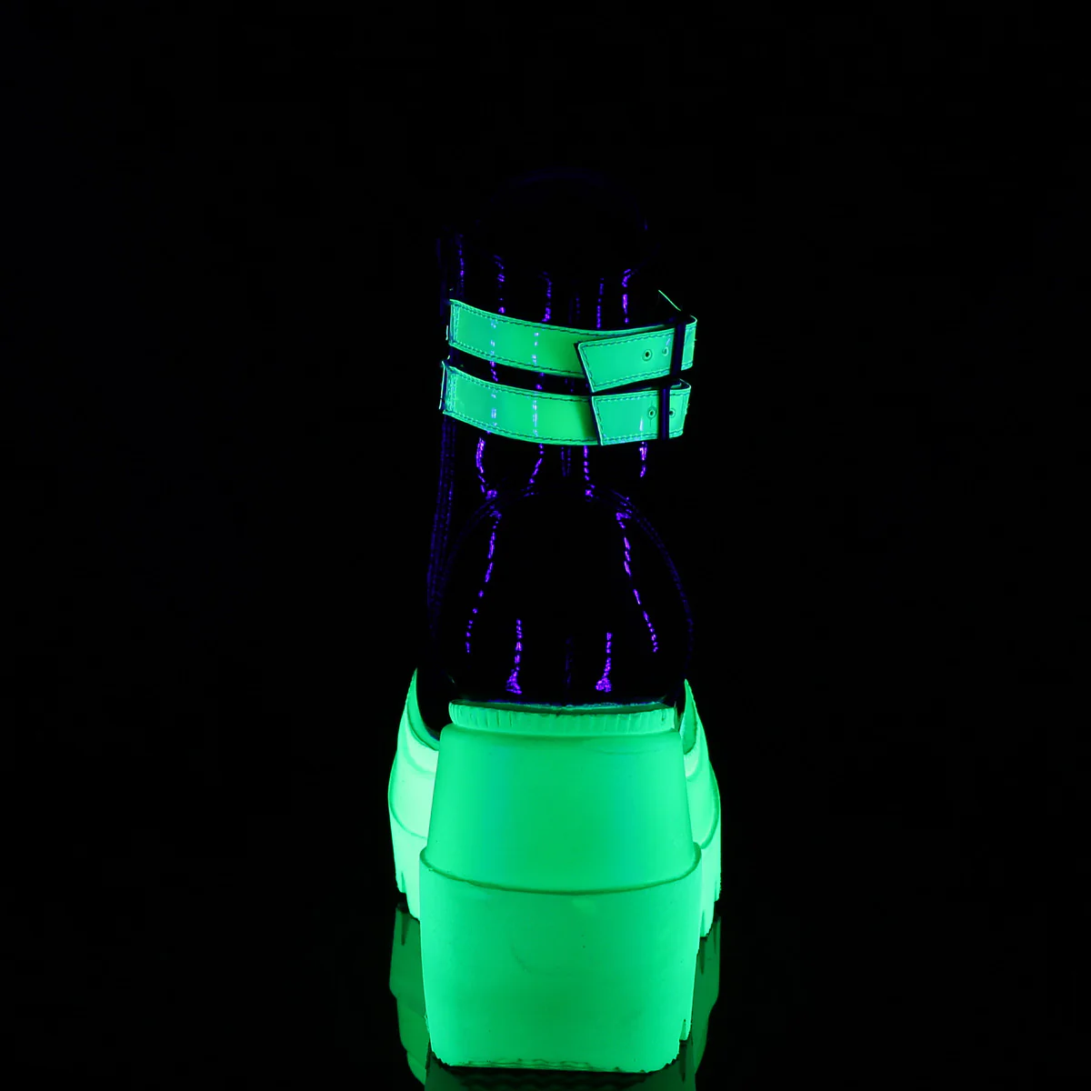 SLACKER-52  Black Patent-UV Iridescent Green - Image 4