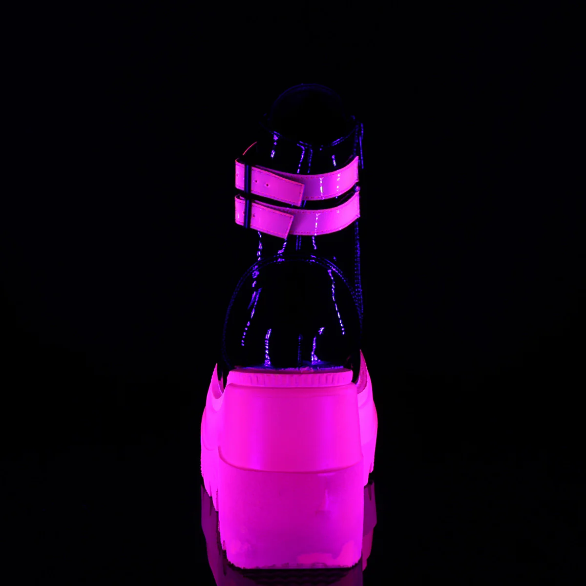 SLACKER-52 Black Patent-UV Iridescent Pink - Image 4